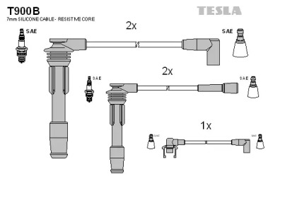 Комплект электропроводки TESLA T900B