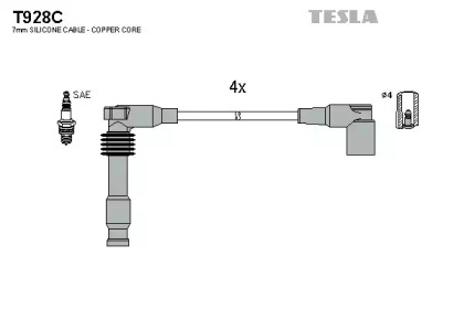 Комплект электропроводки TESLA T928C