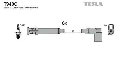 Комплект электропроводки TESLA T940C