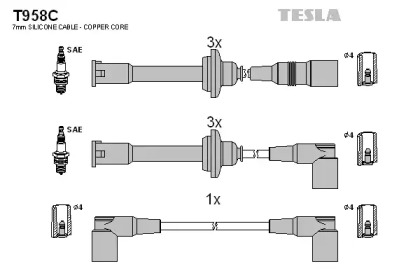 Комплект электропроводки TESLA T958C