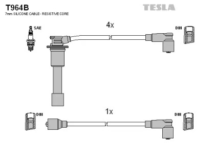 Комплект электропроводки TESLA T964B