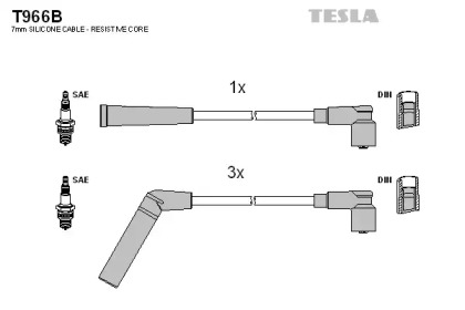 Комплект электропроводки TESLA T966B