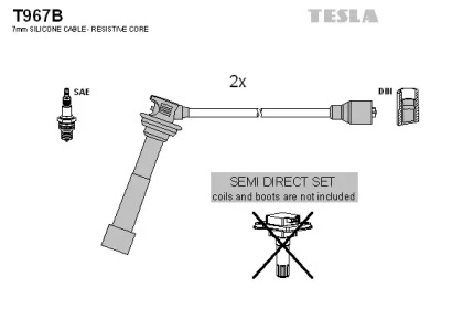 Комплект электропроводки TESLA T967B