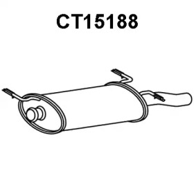 Глушитель выхлопных газов конечный VENEPORTE CT15188