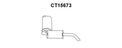 Глушитель выхлопных газов конечный VENEPORTE CT15673