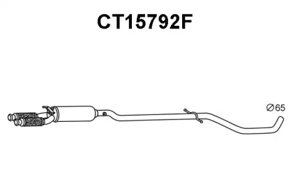 Сажевый / частичный фильтр, система выхлопа ОГ VENEPORTE CT15792F