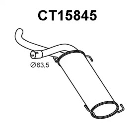 Глушитель выхлопных газов конечный VENEPORTE CT15845