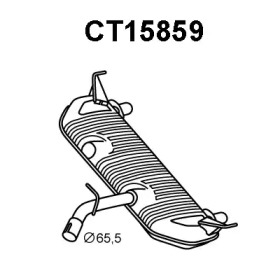 Глушитель выхлопных газов конечный VENEPORTE CT15859