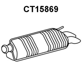 Глушитель выхлопных газов конечный VENEPORTE CT15869