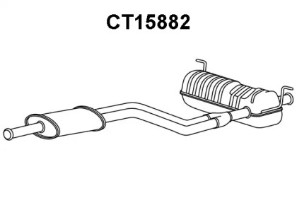 Предглушитель выхлопных газов VENEPORTE CT15882