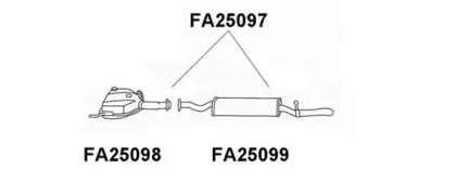 Амортизатор VENEPORTE FA25097