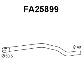 Труба выхлопного газа VENEPORTE FA25899