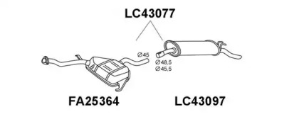 Амортизатор VENEPORTE LC43077