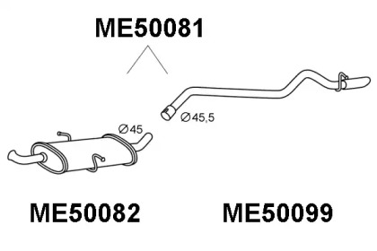 Амортизатор VENEPORTE ME50081