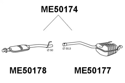 Амортизатор VENEPORTE ME50174