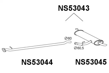 Амортизатор VENEPORTE NS53043