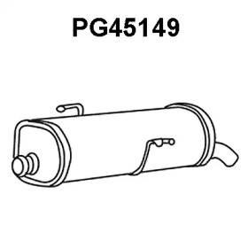 Глушитель выхлопных газов конечный VENEPORTE PG45149