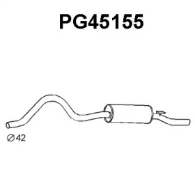 Глушитель выхлопных газов конечный VENEPORTE PG45155