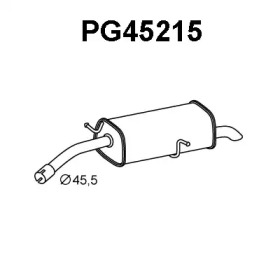 Глушитель выхлопных газов конечный VENEPORTE PG45215