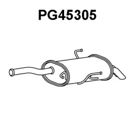 Глушитель выхлопных газов конечный VENEPORTE PG45305