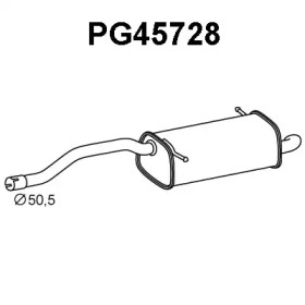 Глушитель выхлопных газов конечный VENEPORTE PG45728