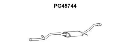 Средний глушитель выхлопных газов VENEPORTE PG45744