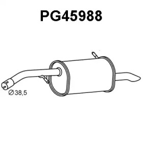 Глушитель выхлопных газов конечный VENEPORTE PG45988