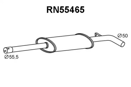 Предглушитель выхлопных газов VENEPORTE RN55465