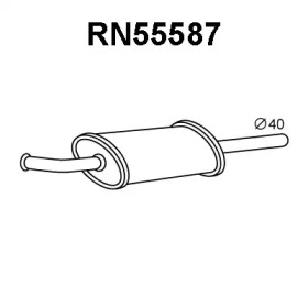 Средний глушитель выхлопных газов VENEPORTE RN55587