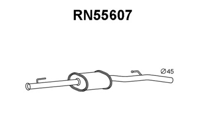 Предглушитель выхлопных газов VENEPORTE RN55607