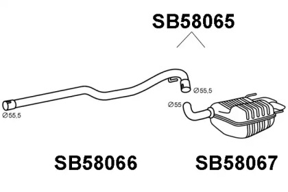 Амортизатор VENEPORTE SB58065