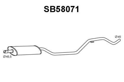 Амортизатор VENEPORTE SB58071