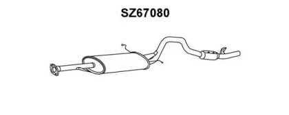 Глушитель выхлопных газов конечный VENEPORTE SZ67080