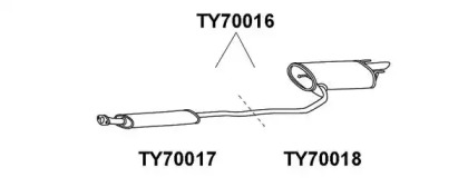 Амортизатор VENEPORTE TY70016