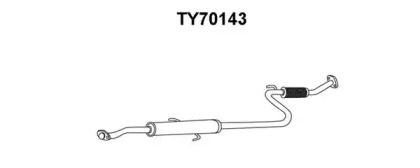 Предглушитель выхлопных газов VENEPORTE TY70143