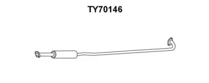 Предглушитель выхлопных газов VENEPORTE TY70146