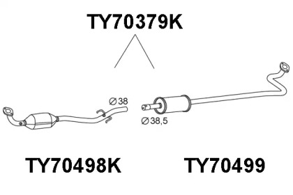 Катализатор VENEPORTE TY70379K