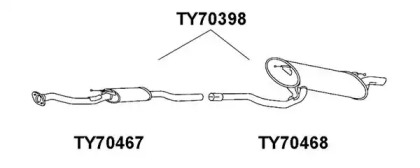 Амортизатор VENEPORTE TY70398