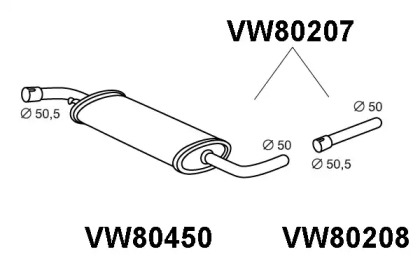 Амортизатор VENEPORTE VW80207