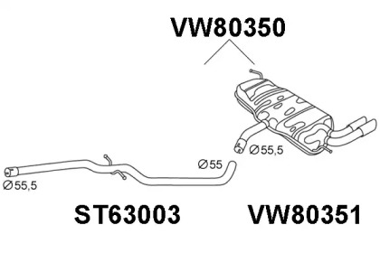 Амортизатор VENEPORTE VW80350