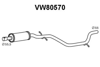 Амортизатор VENEPORTE VW80570