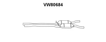 Предглушитель выхлопных газов VENEPORTE VW80684