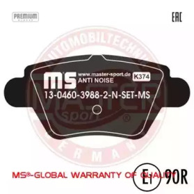 Комплект тормозных колодок MASTER-SPORT 13046039882N-SET-MS