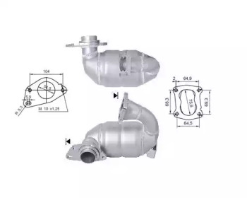 Катализатор MAGNAFLOW 66314D