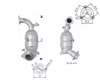 Катализатор MAGNAFLOW 68013D