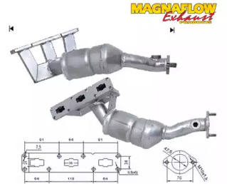 Катализатор MAGNAFLOW 70615