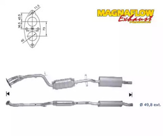 Катализатор MAGNAFLOW 70622