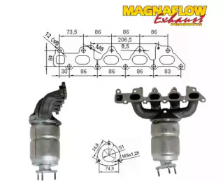 Катализатор MAGNAFLOW 75805