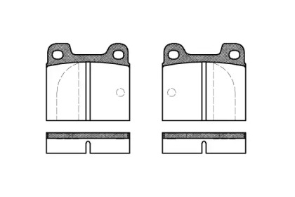 Комплект тормозных колодок WOKING P1033.00