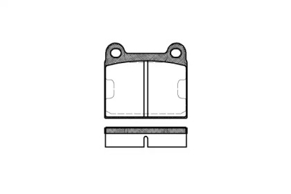 Комплект тормозных колодок WOKING P1063.60